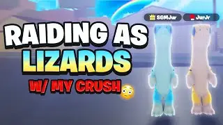 Raiding As LIZARDS In Da Hood w/ MY CRUSH... 😳