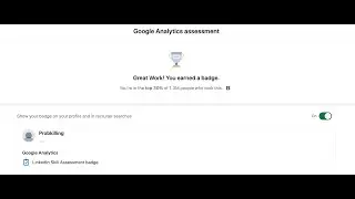 Linkedin Google Analytics Test Answers