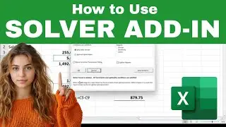 How to Add & Use the SOLVER Add-in for EXCEL (free "what-if analysis tool!)