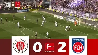 FC St. Pauli gegen 1. FC Heidenheim [0-2] | Bundesliga 2024/25 | Spielen Höhepunkte!