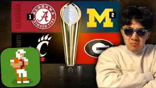 Retro Bowl PREDICTS The COLLEGE FOOTBALL PLAYOFF!