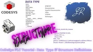 CoDeSys PLC Programming Tutorial Data Type & Structure Part 3