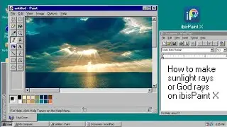 How to make sunlight rays or God rays on ibisPaint X✨| Aesthetic Vlog