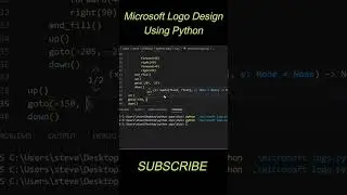 Make Microsoft Logo In Python | #pythonturtle #python #pythonstatus #shorts