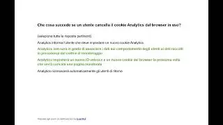 Esame di certificazione Google Analytics avanzato | Risposte agli esami 