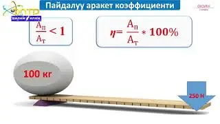 7-класс | Физика | Механиканын алтын эрежеси