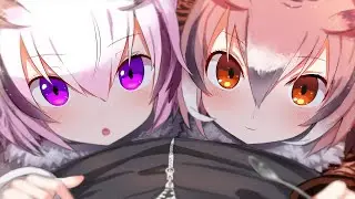 ASMR Twin Neko Ear Noms & Nyas ❤