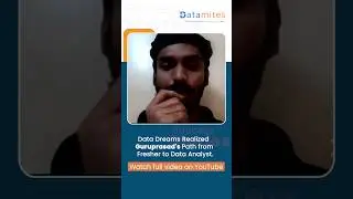 Guruprasad's Data Science career success story | #datasciencecourse