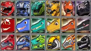 Dino Trux + Dinosaur Guard + Dino Robot Corps - I.Rex/Giganotosaurus/Stegosaurus/Ninja Tyranno