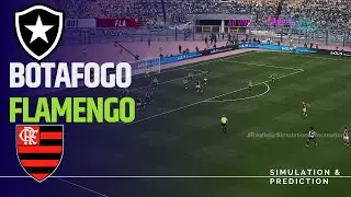 BOTAFOGO X FLAMENGO BRASILEIRÃO 2024 eFootball simulação