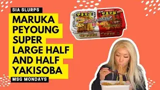 MARUKA PEYONG SUPER LARGE HALF AND HALF YAKISOBA - Instant Noodle/Ramen Reviews!