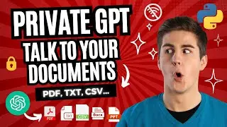 Install PrivateGPT NOW! CHAT With Your DOCUMENTS (PDF, TXT, CSV) PRIVATELY Using AI!