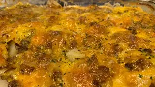 The Best Hamburger And Potato Cheesy Casserole Recipe | Mama Ray Ray In The Kitchen