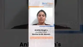 Ankita Singh's Data Science career success story | #machinelearning #datamitesreviews