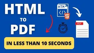 HTML to PDF - This FREE Tool Converts Your Pages in Seconds!