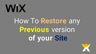 wix how to restore a previous revision of your wix website