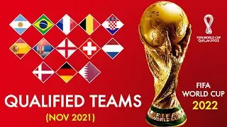 FIFA World Cup 2022 Qualified Teams (Nov 2021)