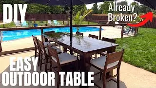 DIY Easy Outdoor Table | How to Build an Outdoor Table | Counter / Bar Table | Woodworking Project