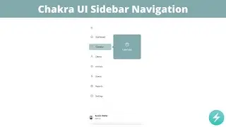 Chakra UI Responsive Sidebar