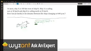 Solving a related rates word problem using Pythagorean Theorem