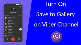 How to Turn On Save to Gallery on Viber Channel?