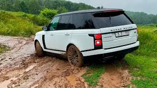 БОГАТАЯ девушка не жалеет свой RANGE ROVER! Объезд пробки по бездорожью