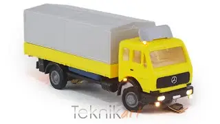 DC-Car N: Tutorial (With subtitles) Digitized and illuminated Mercedes Benz SK truck