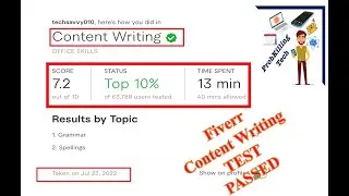 Fiverr content writing test passed online | fiverr content writing test answers 2022|