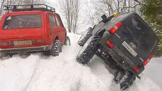 НЕОЖИДАННЫЙ финал НИВЫ против Suzuki Jimny испытание в снегу на бездорожье