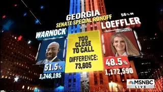 Election Night 2021 - The Georgia Senate Runoffs - 9PM Hour (MSNBC)