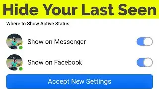 How to Turn off/Hide Active Status(Last Seen) on Facebook Messenger & Desktop Mode||Appear Offline