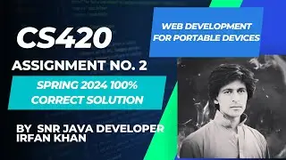 cs420 assignment no 2 solution complete Spring 2024 By Irfan Khan