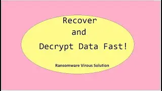 Remove Ransomeware Virous - Decrypt Data  | .efdc, .ncov, locy  etc