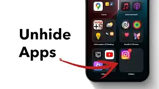 How to Unhide Apps on iPhone (iOS 18)?