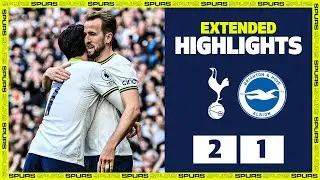 SPURS 2-1 BRIGHTON | EXTENDED HIGHLIGHTS | Sonny scores 100th PL goal and Kane grabs winner