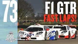 12 McLaren F1 GTRs together on track at Goodwood