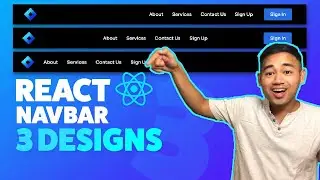 React Navbar Tutorial Responsive - 3 Designs