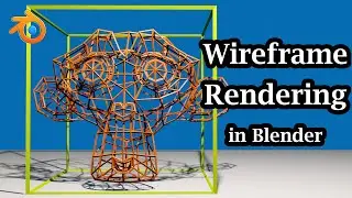 Wireframe Rendering | Application of Wireframe Modifier | Easy Method For Blender Eevee & Cycles