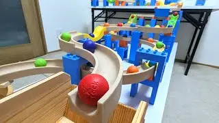 Marble Run Race☆TrixTrack Wave Slope 3-intersection long course