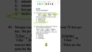 Pass the Algebra 1 regents!  🚨15th Most Tested Topic - Rate: Conversions.