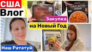 США Финальная Закупка продуктов на Новый Год Семейный Влог Большая семья Big big family in the USA