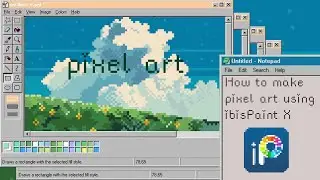 How to make Pixel Art using ibisPaint X step by step✨| Aesthetic Vlog