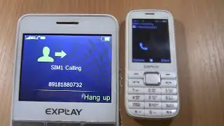 Incoming call & Outgoing call at the Same Time  Explay TV240 +Explay BM55 white in 2022