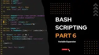 BASH scripting tutorial: Variable Expansion | Part 6