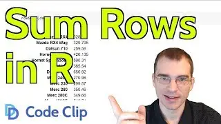 Get the Sum of Each Row in R