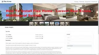 Flex Home | How to install Flex Home - Laravel Real Estate Multilingual System