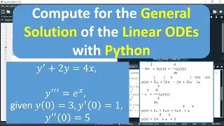 How to Solve First and Higher Order IVP Linear ODEs with Python