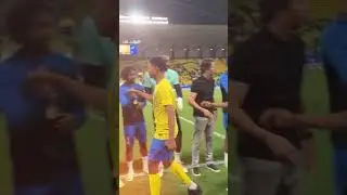 When Ronaldo Jr meets Al Nassr team and CR7 #shorts #ytshorts #ronaldojr #ronaldo