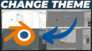 How to Change Blender UI Theme Color Tutorial 2024