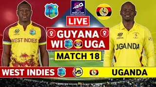 ICC T20 World Cup Live: West Indies vs Uganda Live | WI vs UGA Live Scores & Commentary | WI Innings